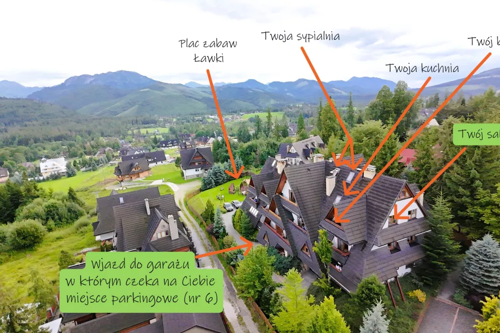 Mountain View Studio Snowbird Residence Budzówka 33 m 11 Kościelisko