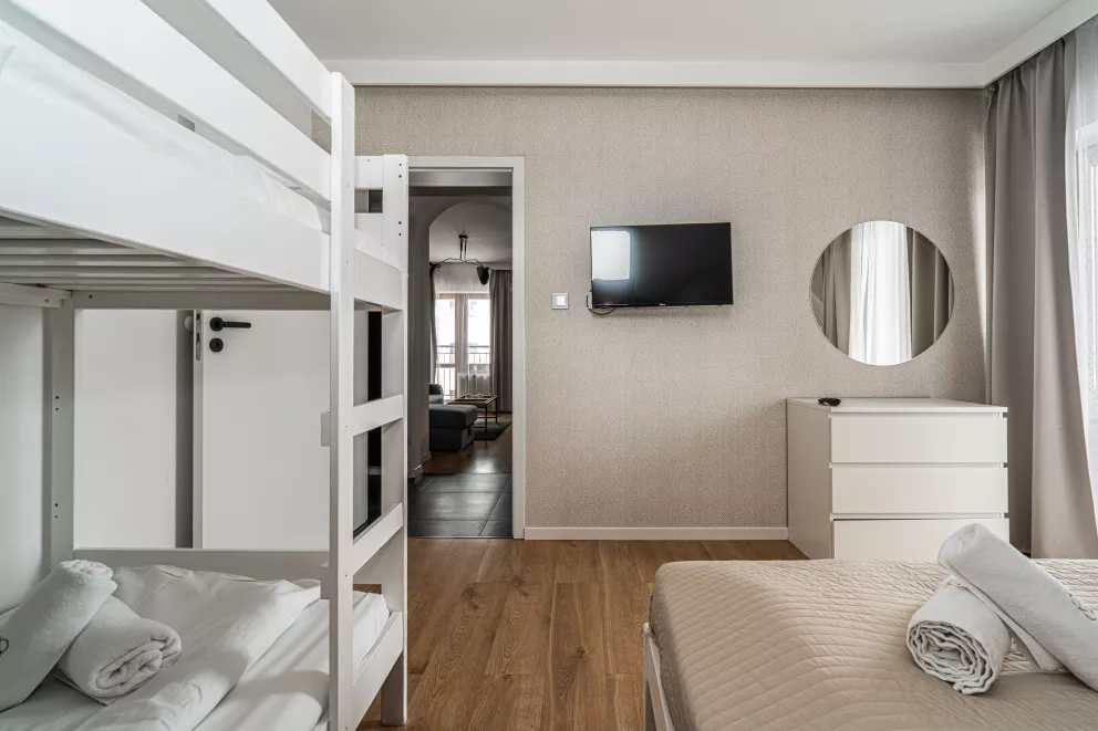 Apartament 6 osobowy, Brzozowa, Zakopane, 38m2, 6 osób, 4 łóżka